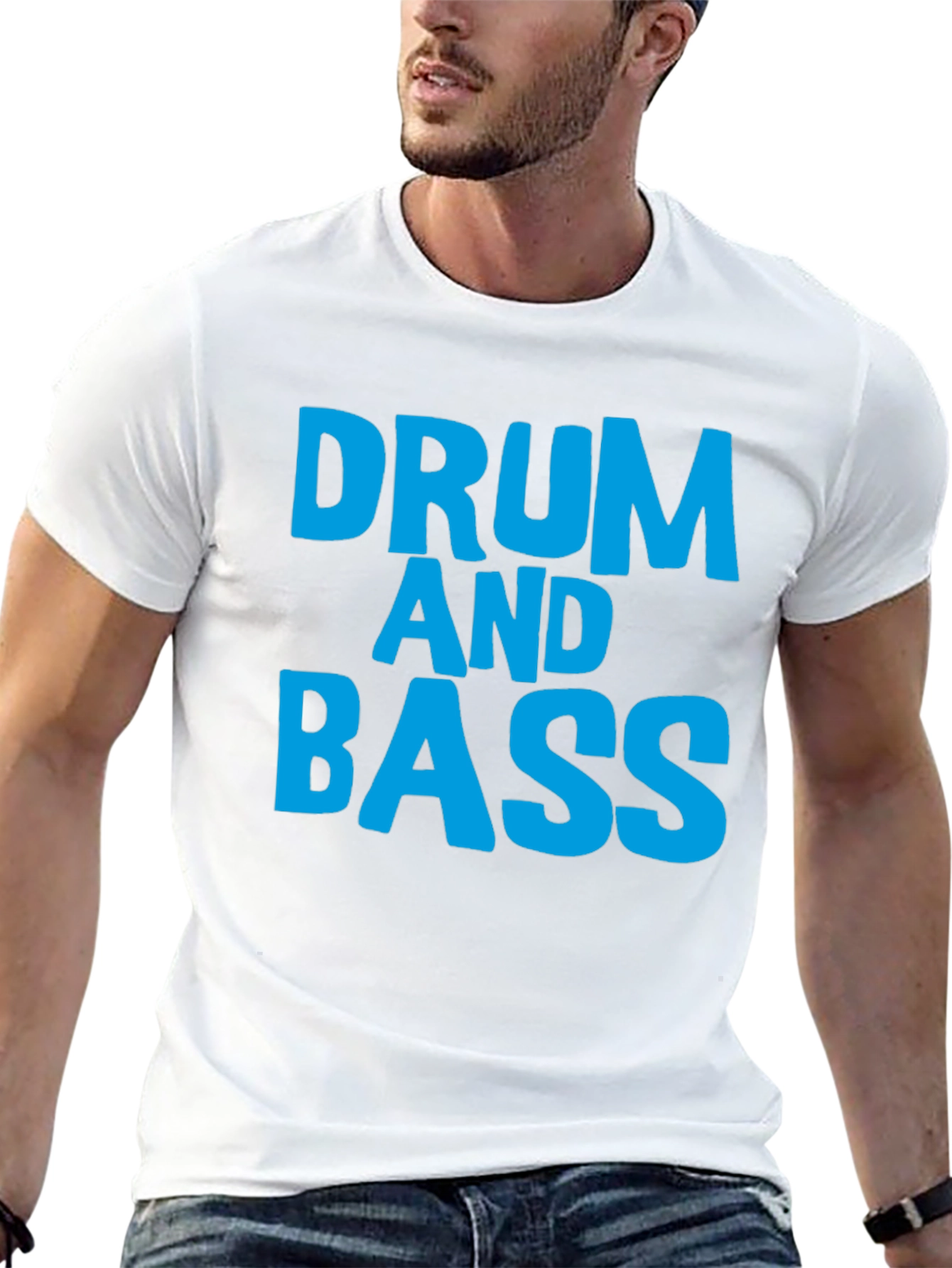 Drum and Bass T-Shirt Black Cotton Music Tee