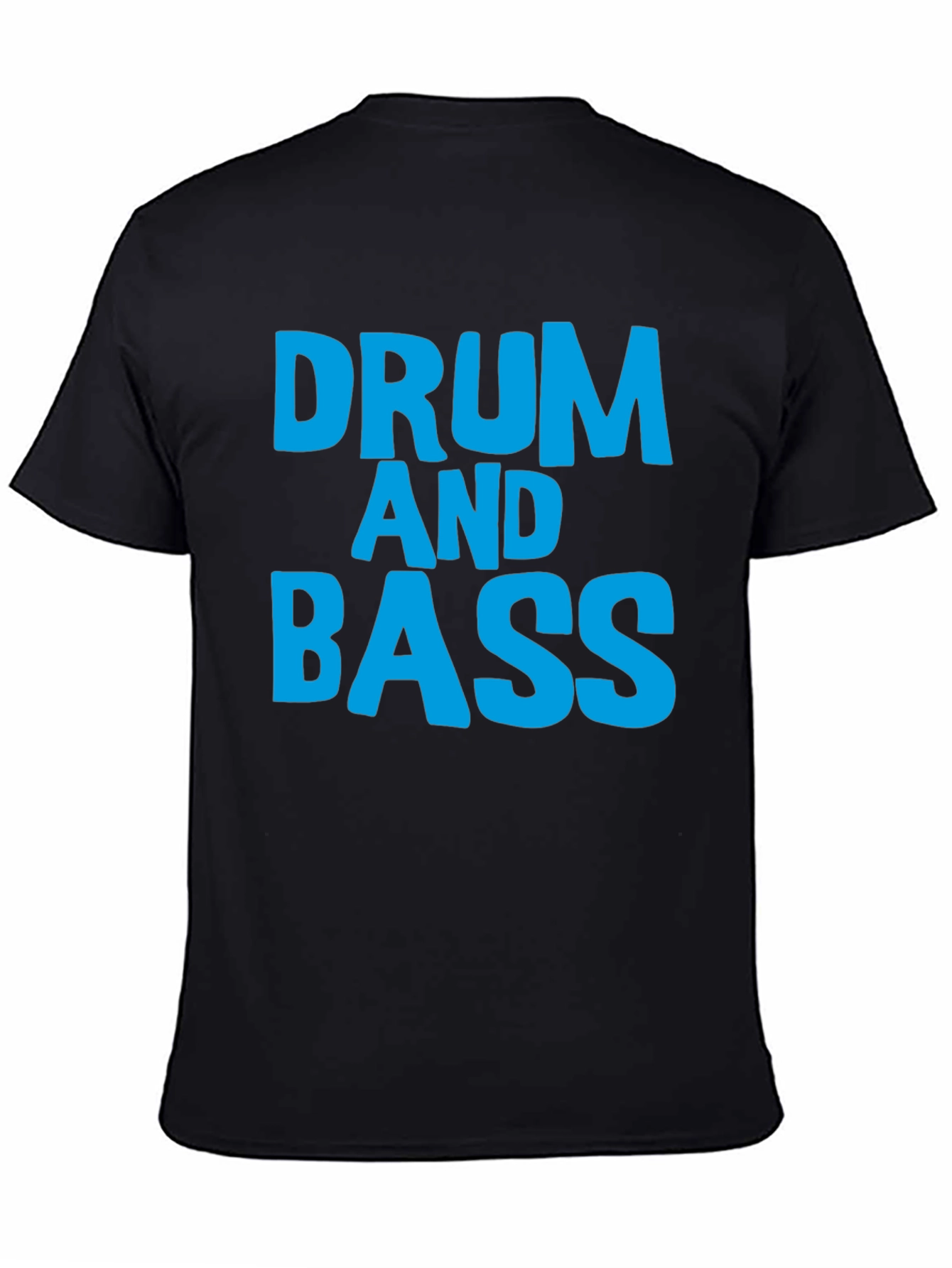 Drum and Bass T-Shirt Black Cotton Music Tee