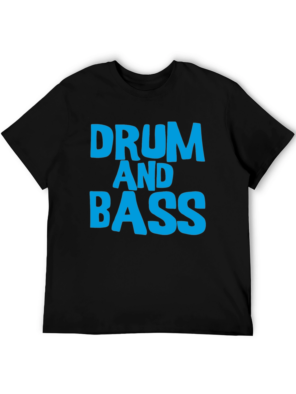Drum and Bass T-Shirt Black Cotton Music Tee