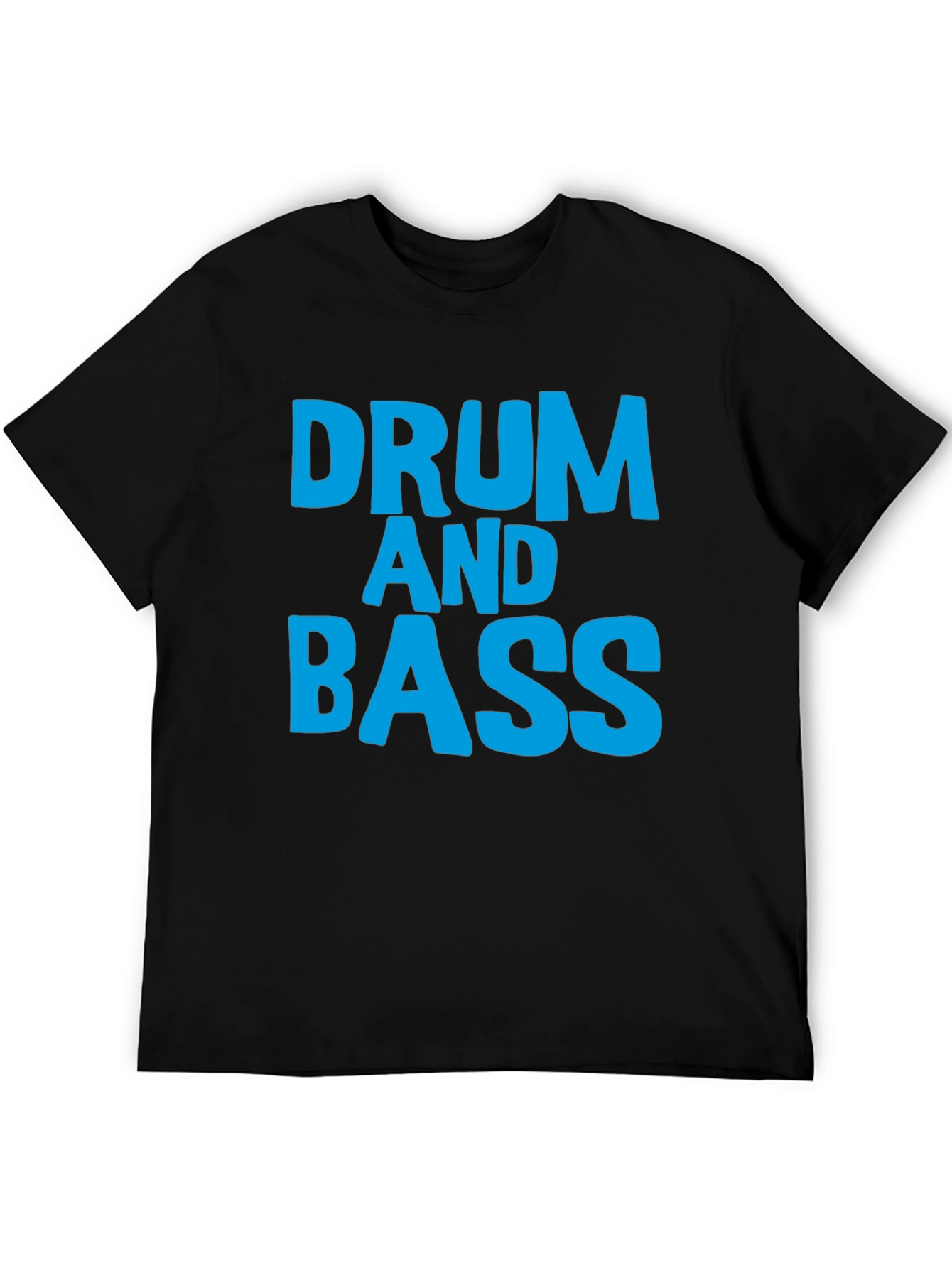 Drum and Bass T-Shirt Black Cotton Music Tee