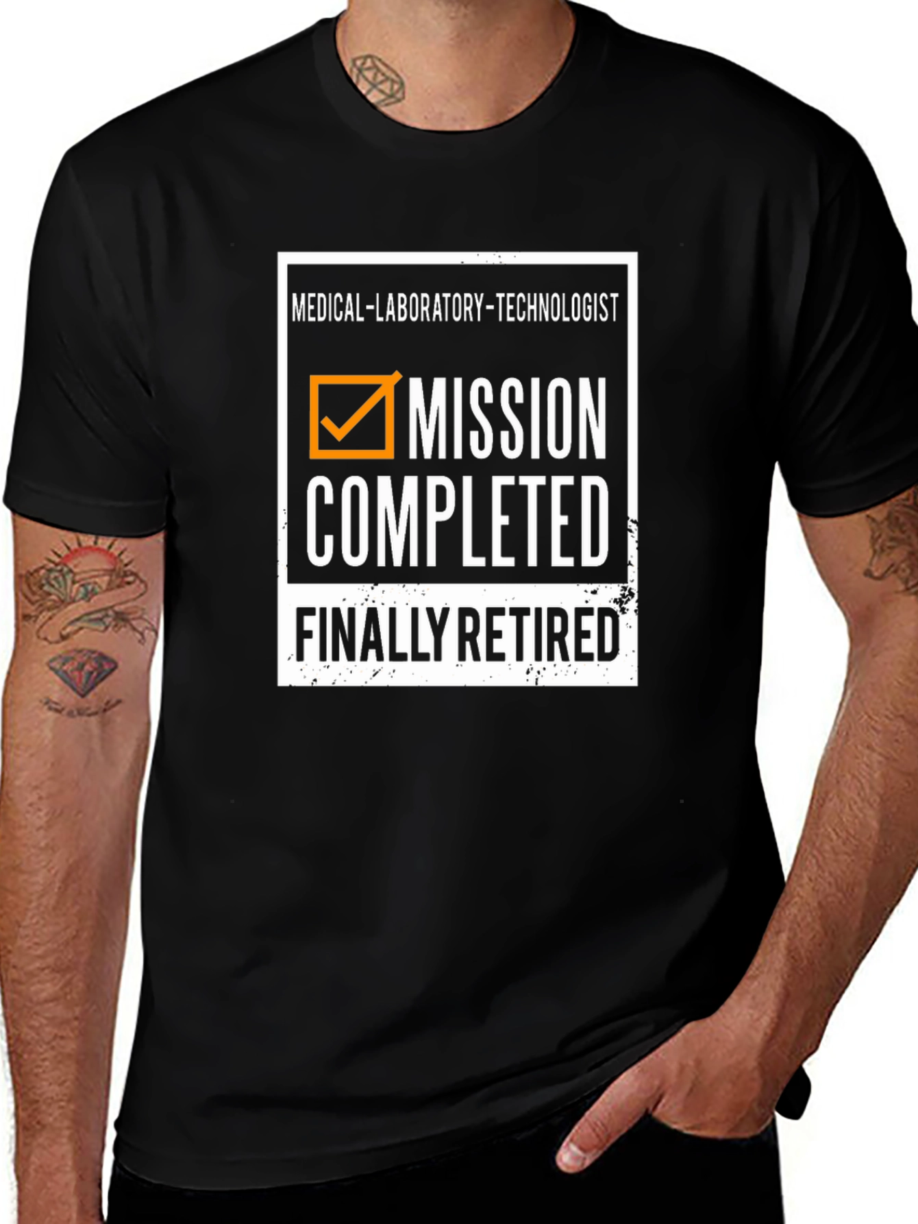 Medical Lab Tech Mission Completed Retired T-Shirt