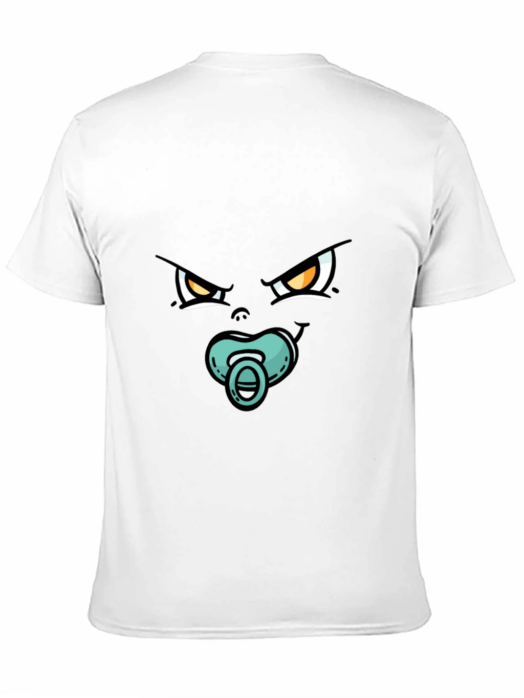 Funny Angry Baby Face Black T-Shirt