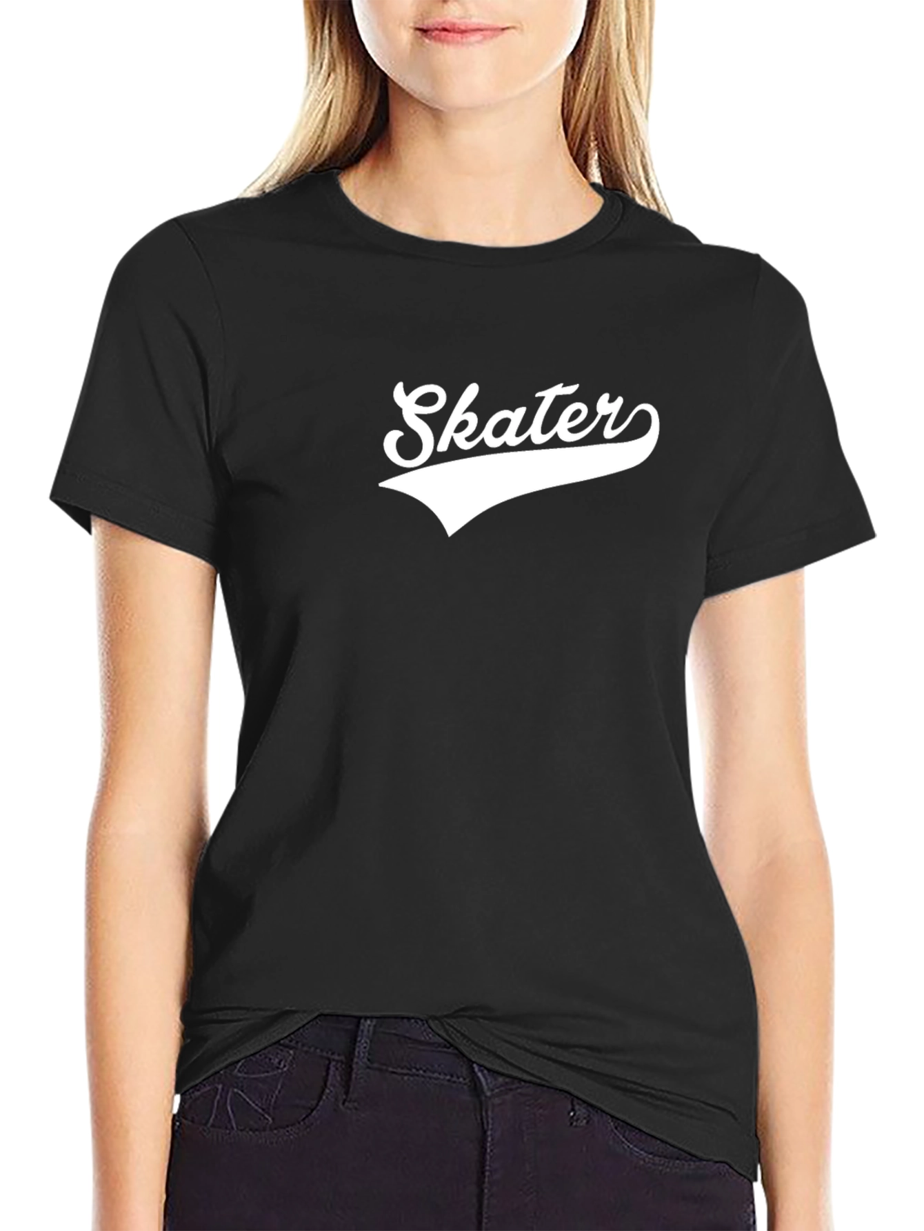 Skater Graphic Tee - Classic Style Black T-Shirt