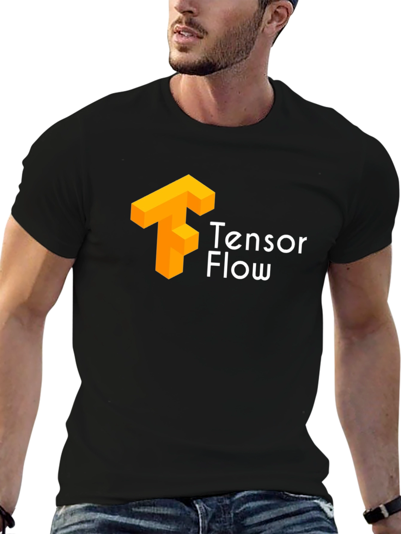 TensorFlow T-Shirt - Black Casual Wear