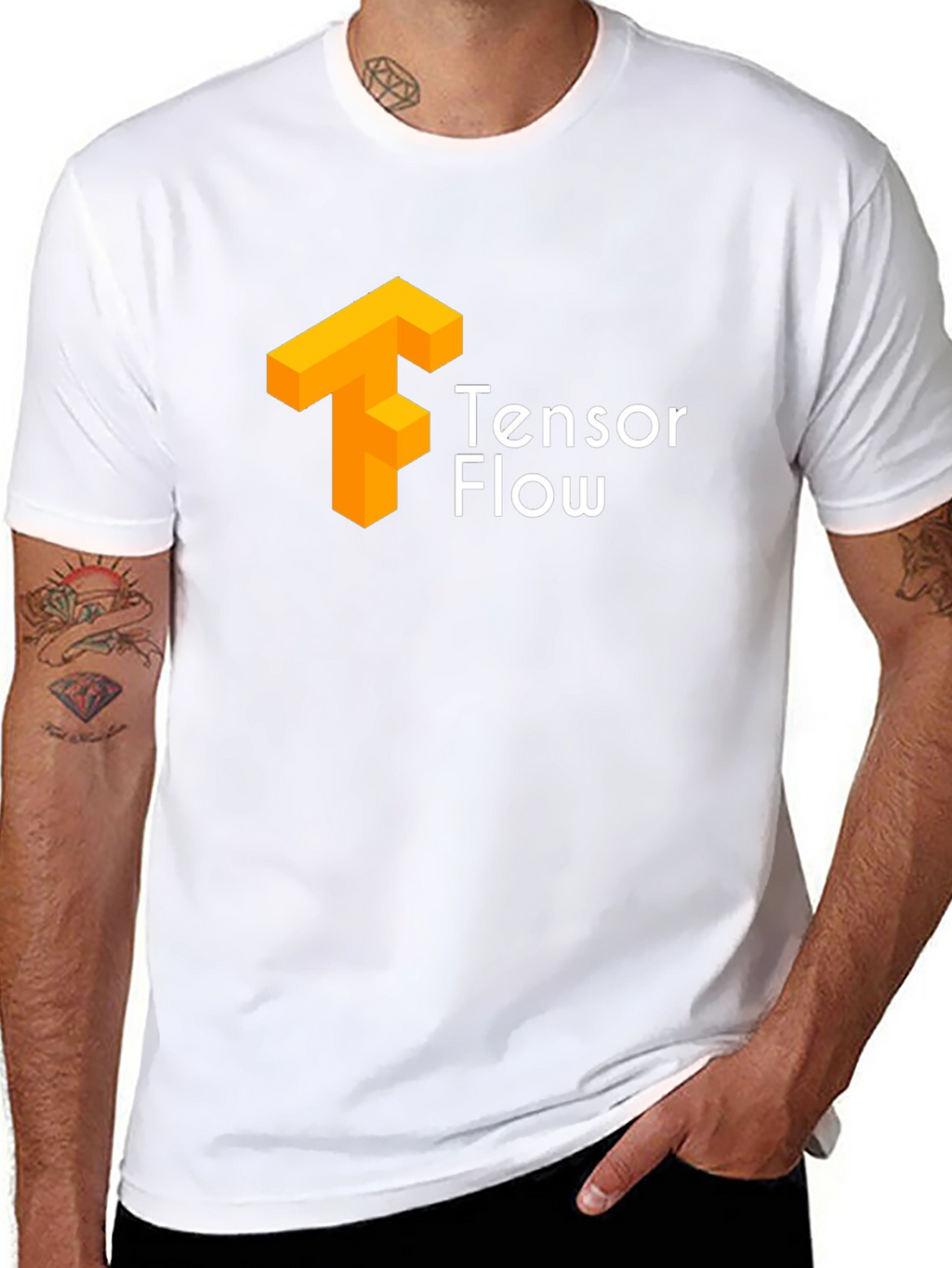 TensorFlow T-Shirt - Black Casual Wear