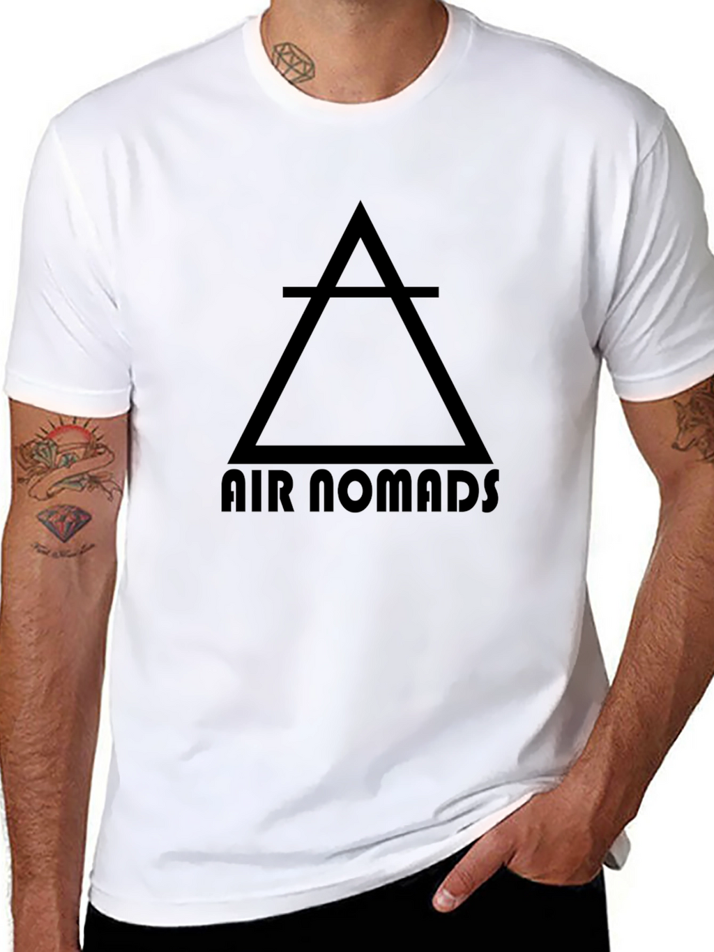 Air Nomads Graphic Tee - Black Cotton Shirt