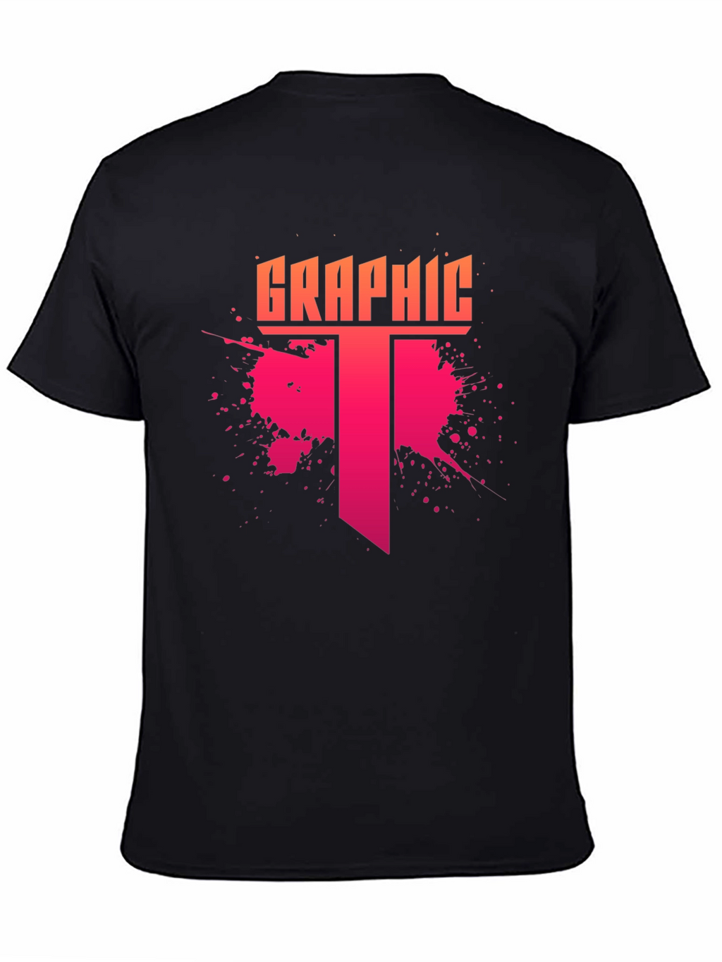 Graphic Tee - Mens Stylish Black T-Shirt