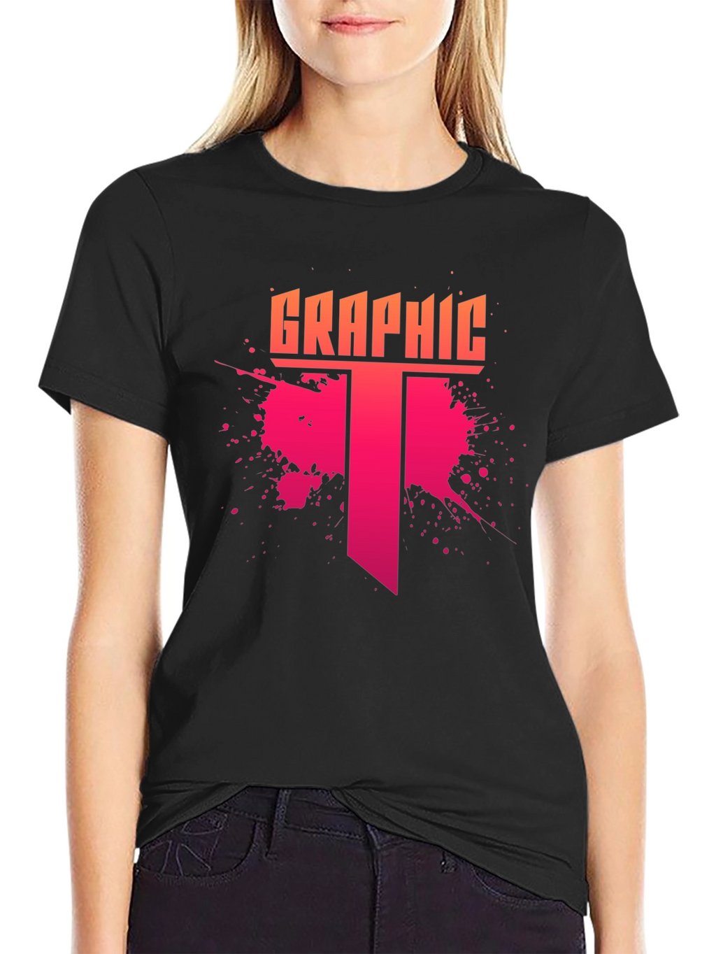 Graphic Tee - Mens Stylish Black T-Shirt