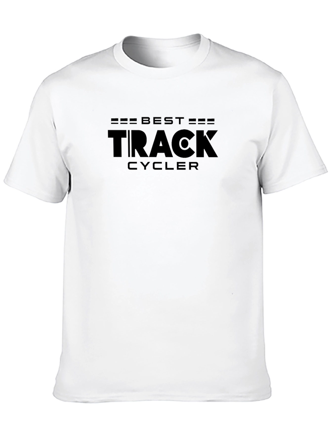 Best Track Cycler Graphic T-Shirt - Black