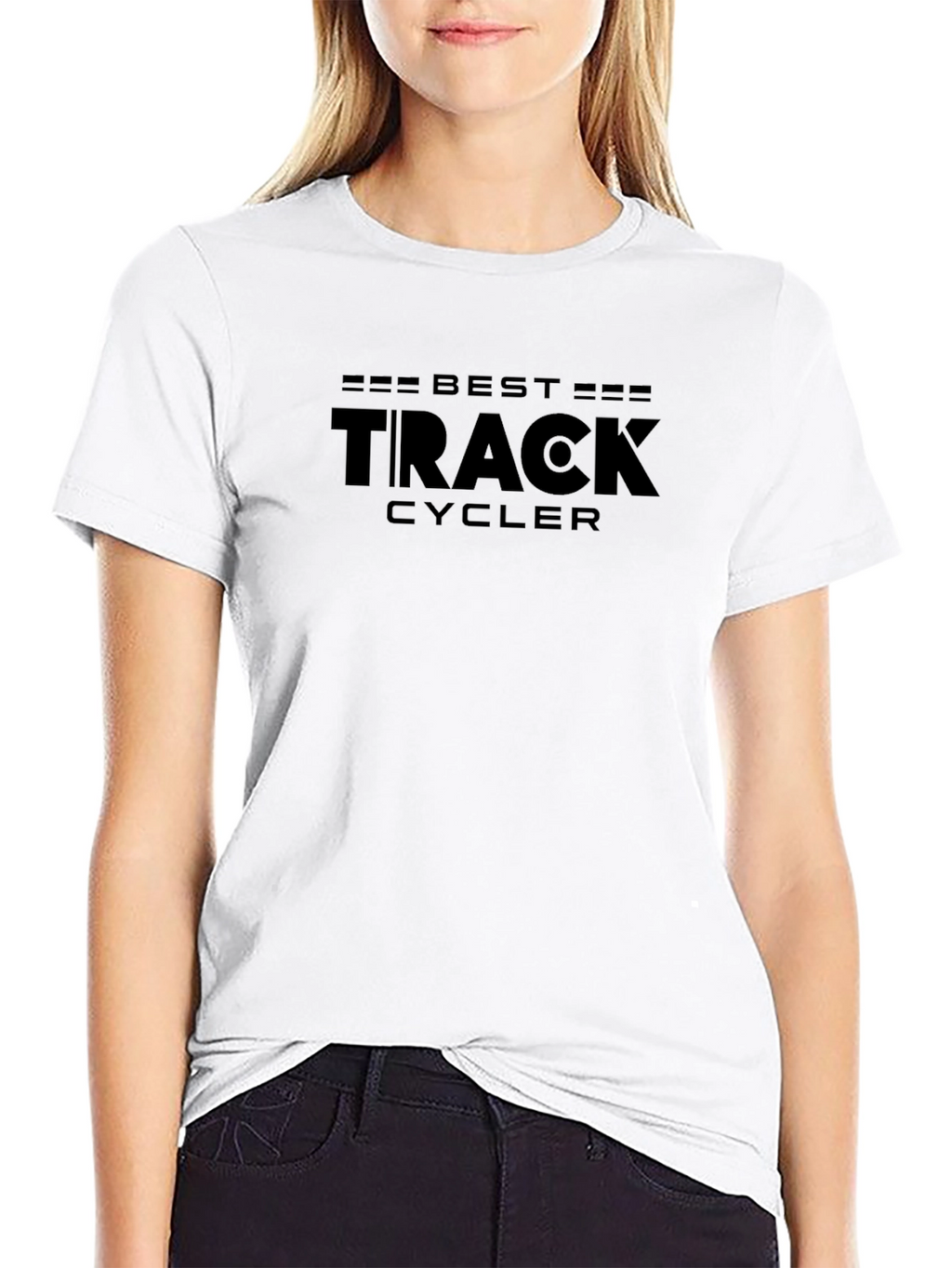 Best Track Cycler Graphic T-Shirt - Black