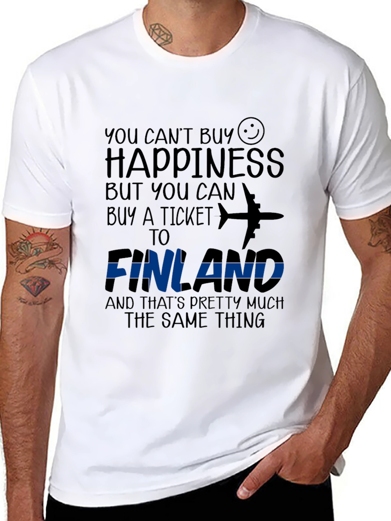 Finland Happiness Graphic Tee