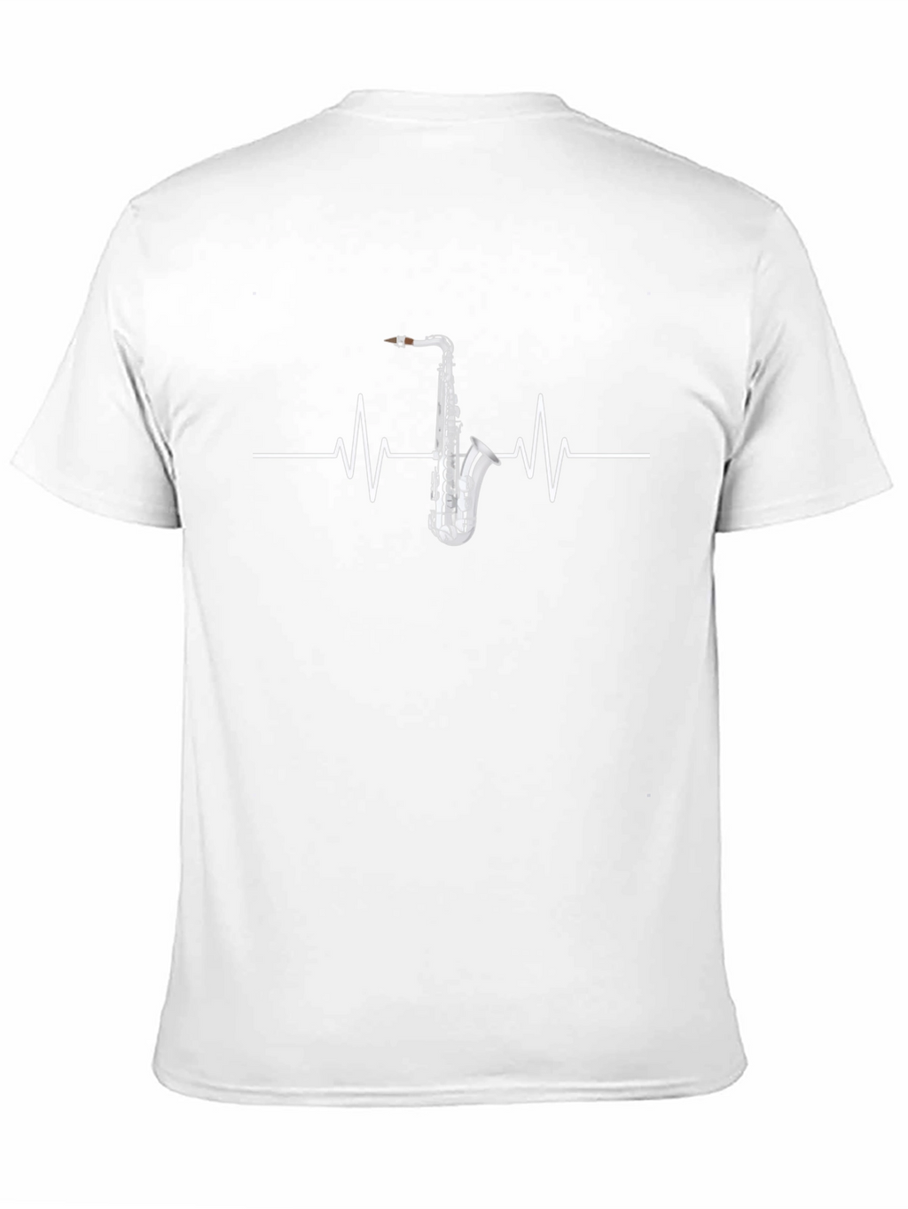 Saxophone Heartbeat T-Shirt - Musicians Tee