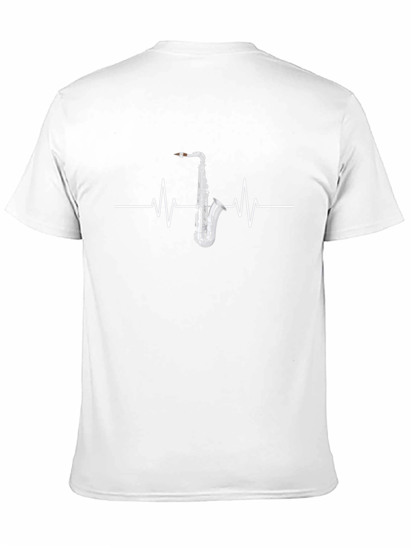Saxophone Heartbeat T-Shirt - Musicians Tee
