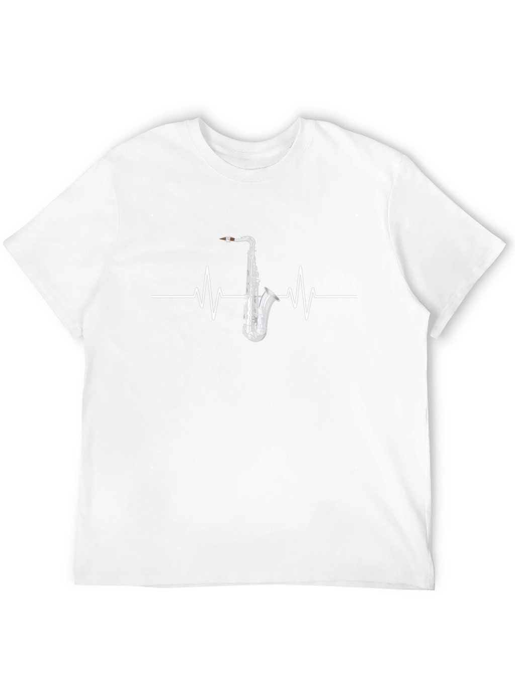 Saxophone Heartbeat T-Shirt - Musicians Tee