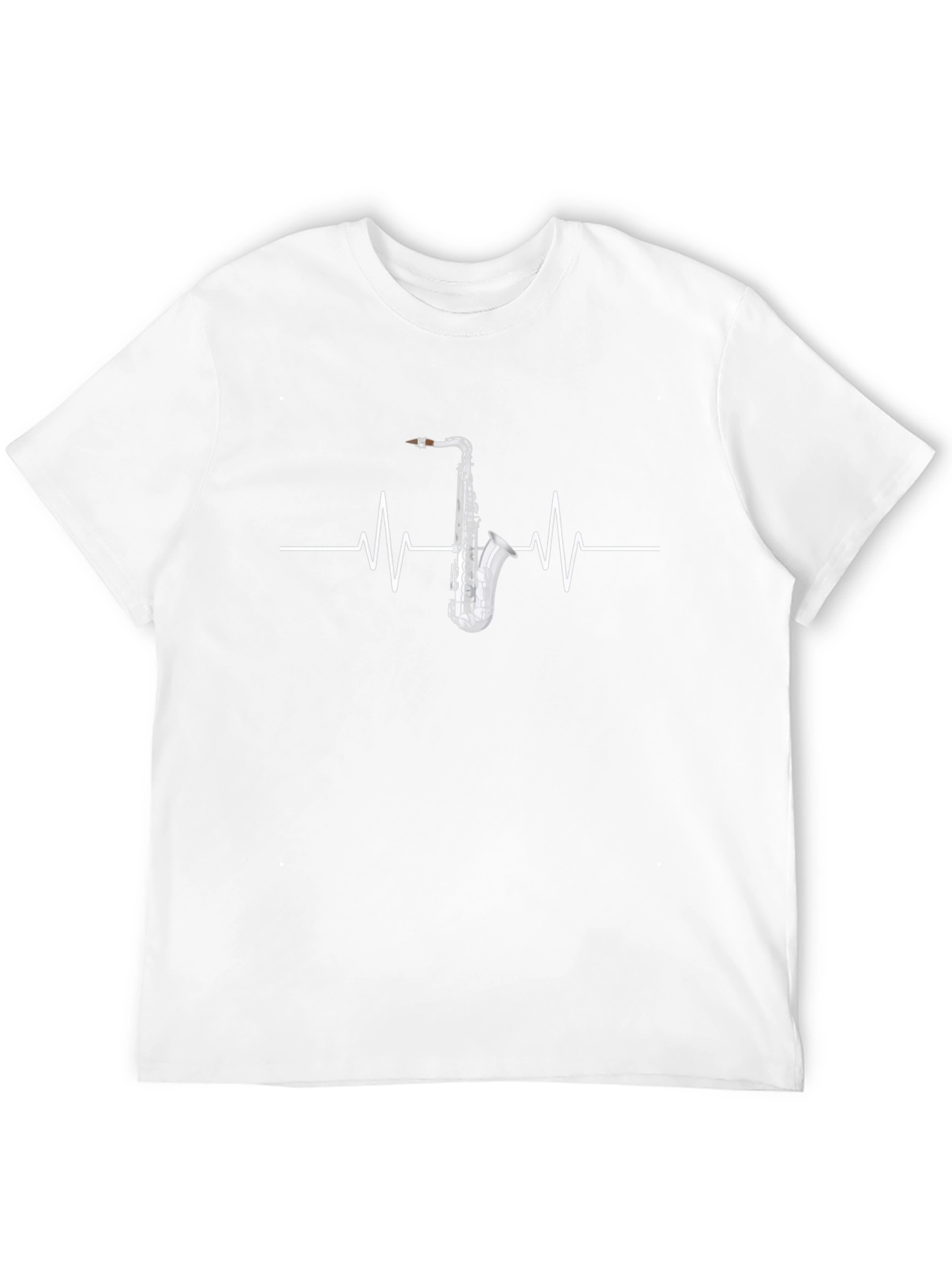 Saxophone Heartbeat T-Shirt - Musicians Tee