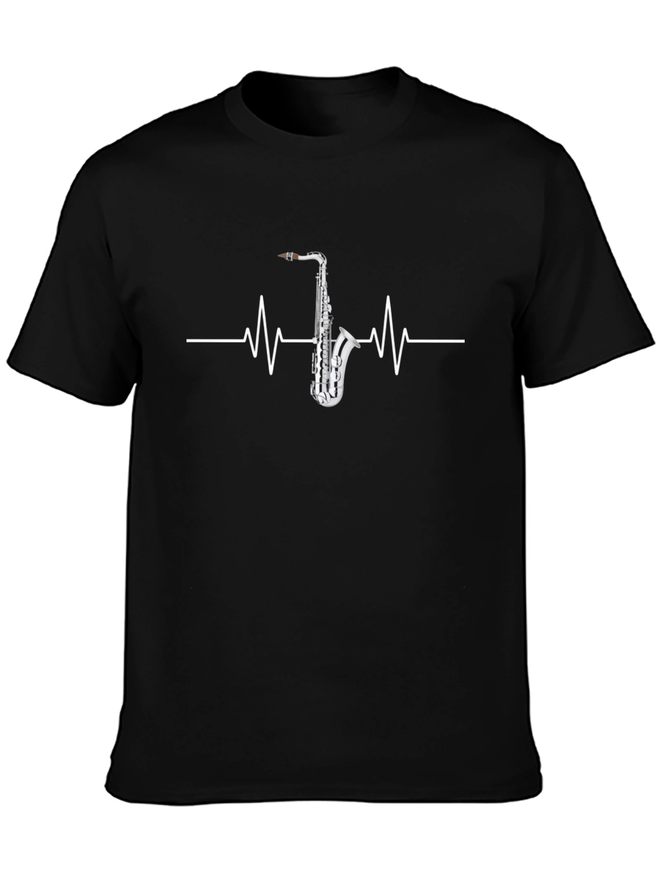 Saxophone Heartbeat T-Shirt - Musicians Tee