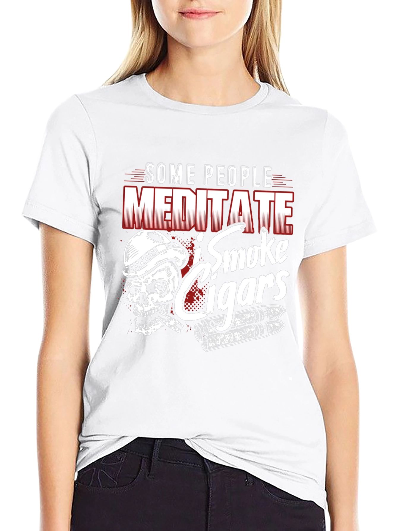 Some People Meditate I Smoke Cigars T-Shirt