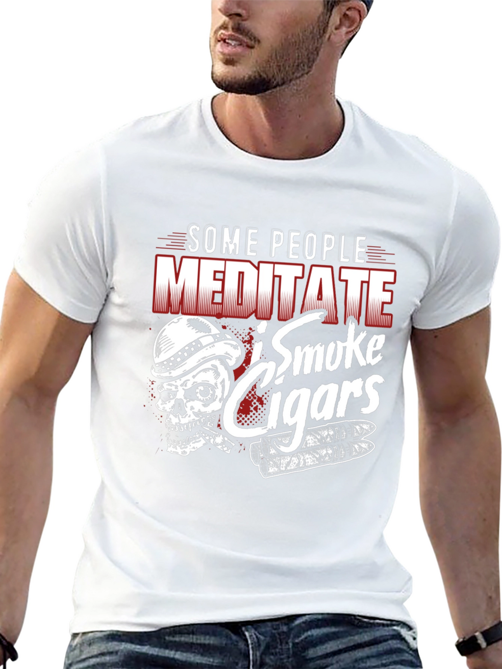 Some People Meditate I Smoke Cigars T-Shirt