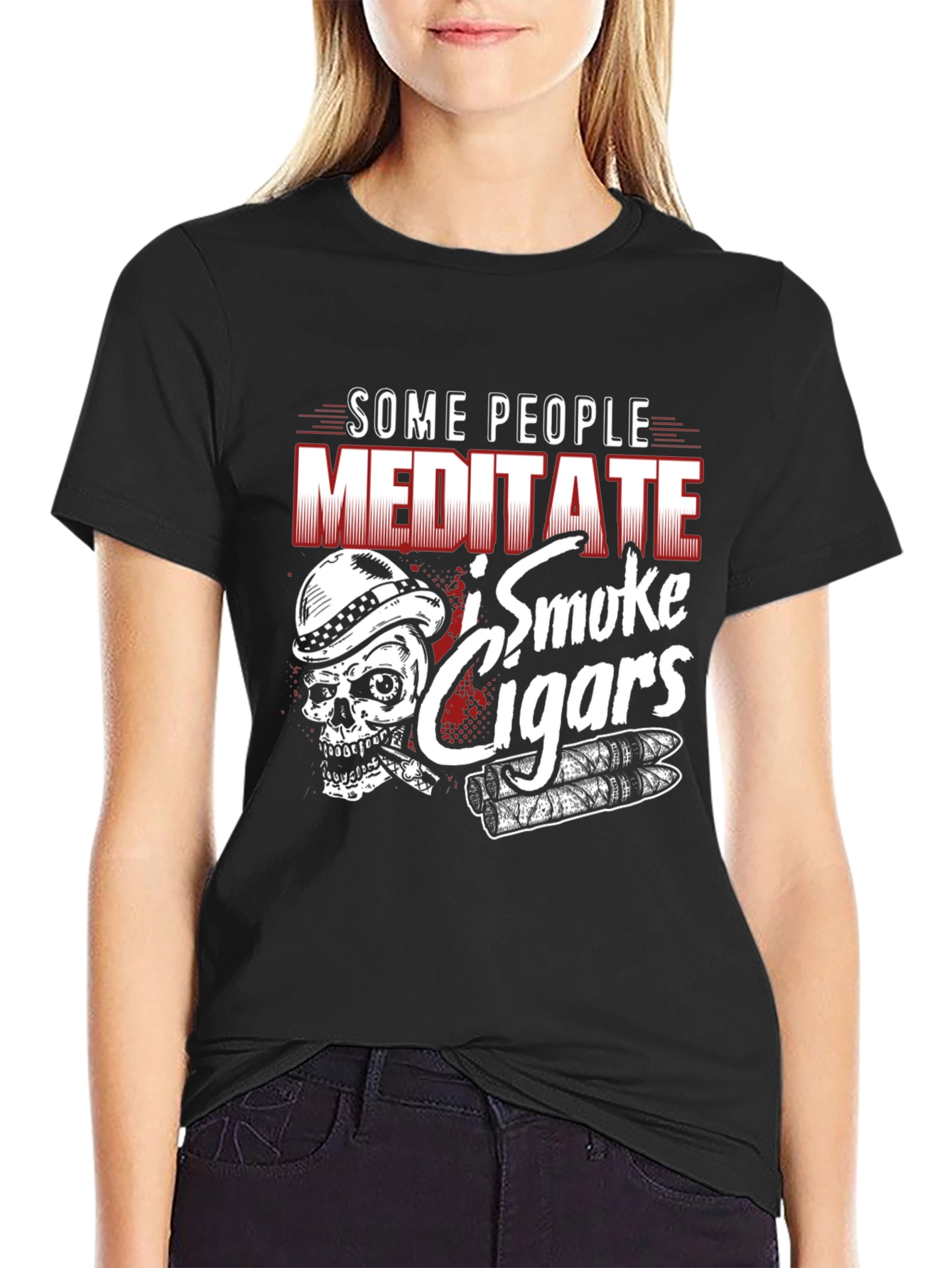 Some People Meditate I Smoke Cigars T-Shirt
