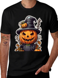 Halloween Pumpkin Cartoon Graphic T-Shirt