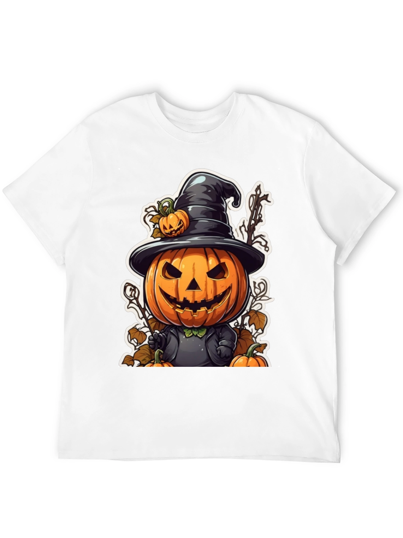 Halloween Pumpkin Cartoon Graphic T-Shirt