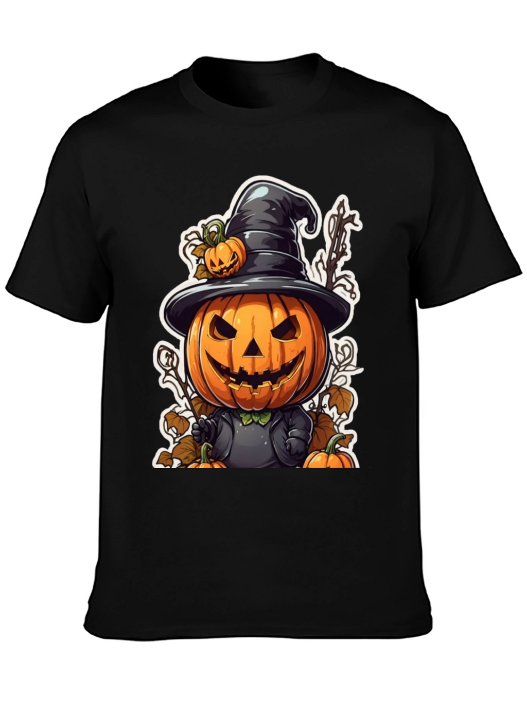 Halloween Pumpkin Cartoon Graphic T-Shirt