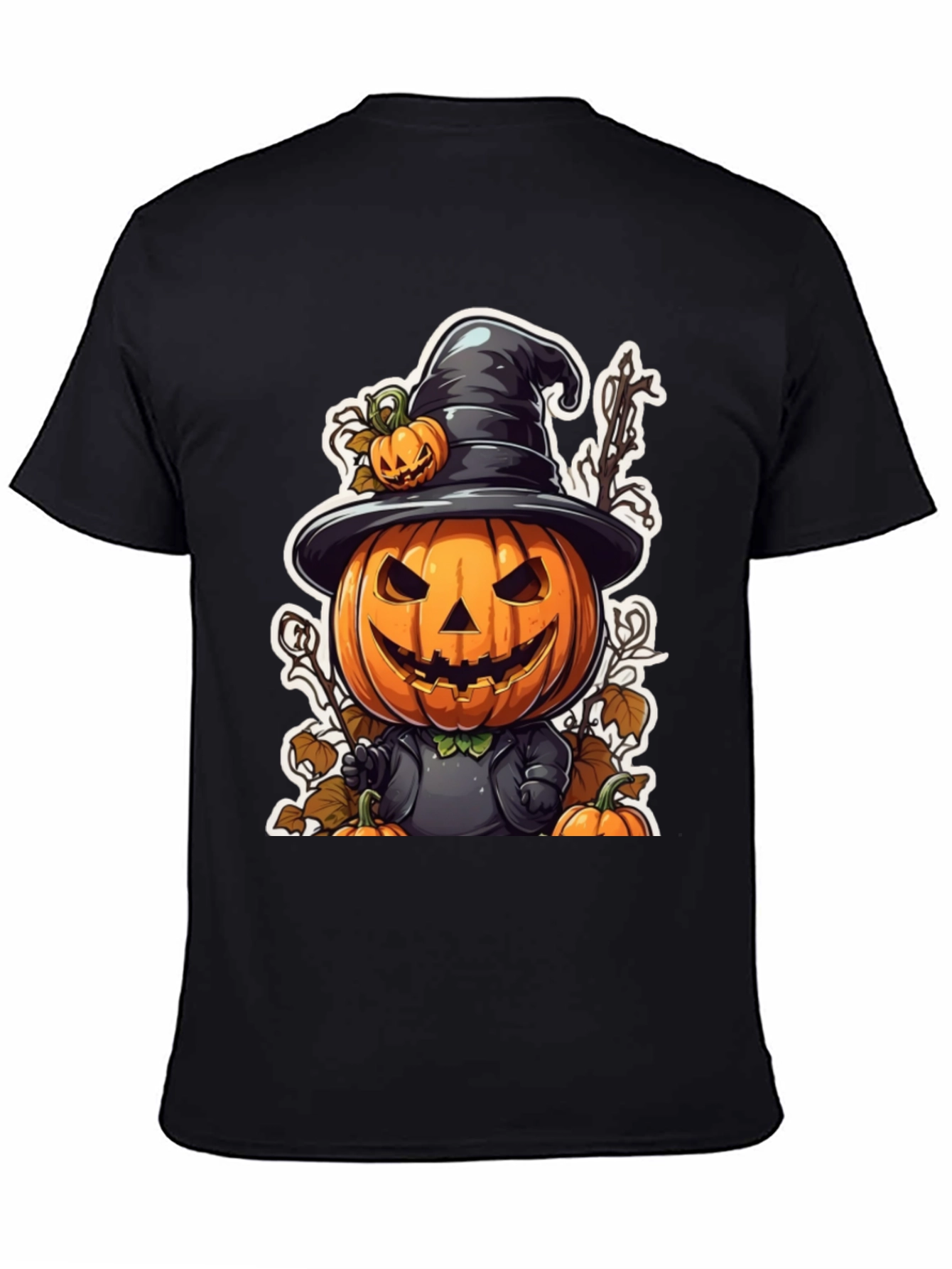 Halloween Pumpkin Cartoon Graphic T-Shirt