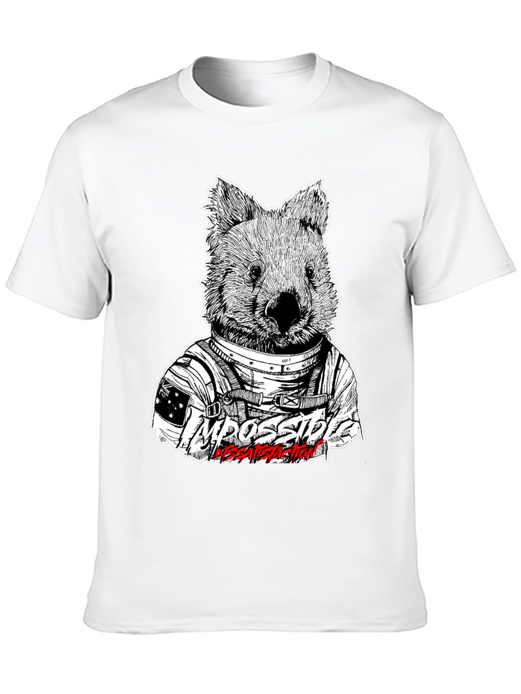 Wombat Astronaut T-Shirt - Impossible Dissatisfaction