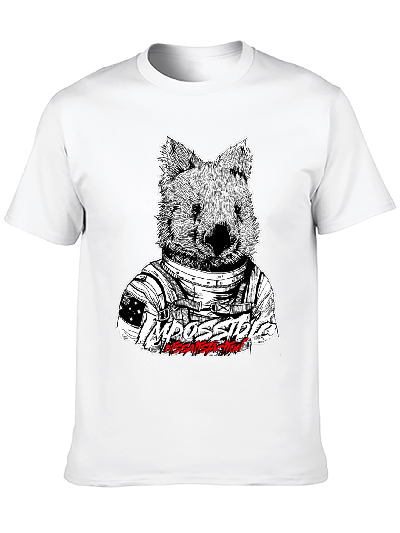 Wombat Astronaut T-Shirt - Impossible Dissatisfaction