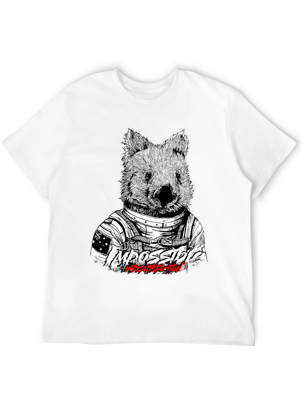 Wombat Astronaut T-Shirt - Impossible Dissatisfaction