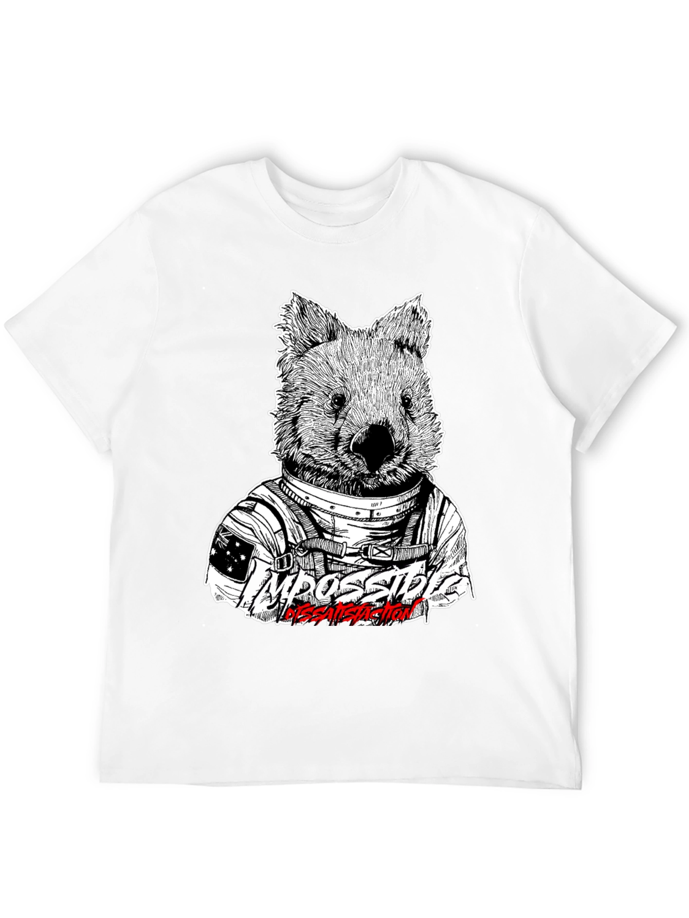 Wombat Astronaut T-Shirt - Impossible Dissatisfaction