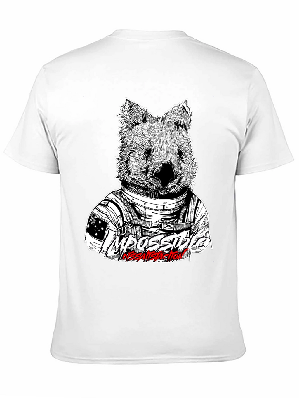 Wombat Astronaut T-Shirt - Impossible Dissatisfaction