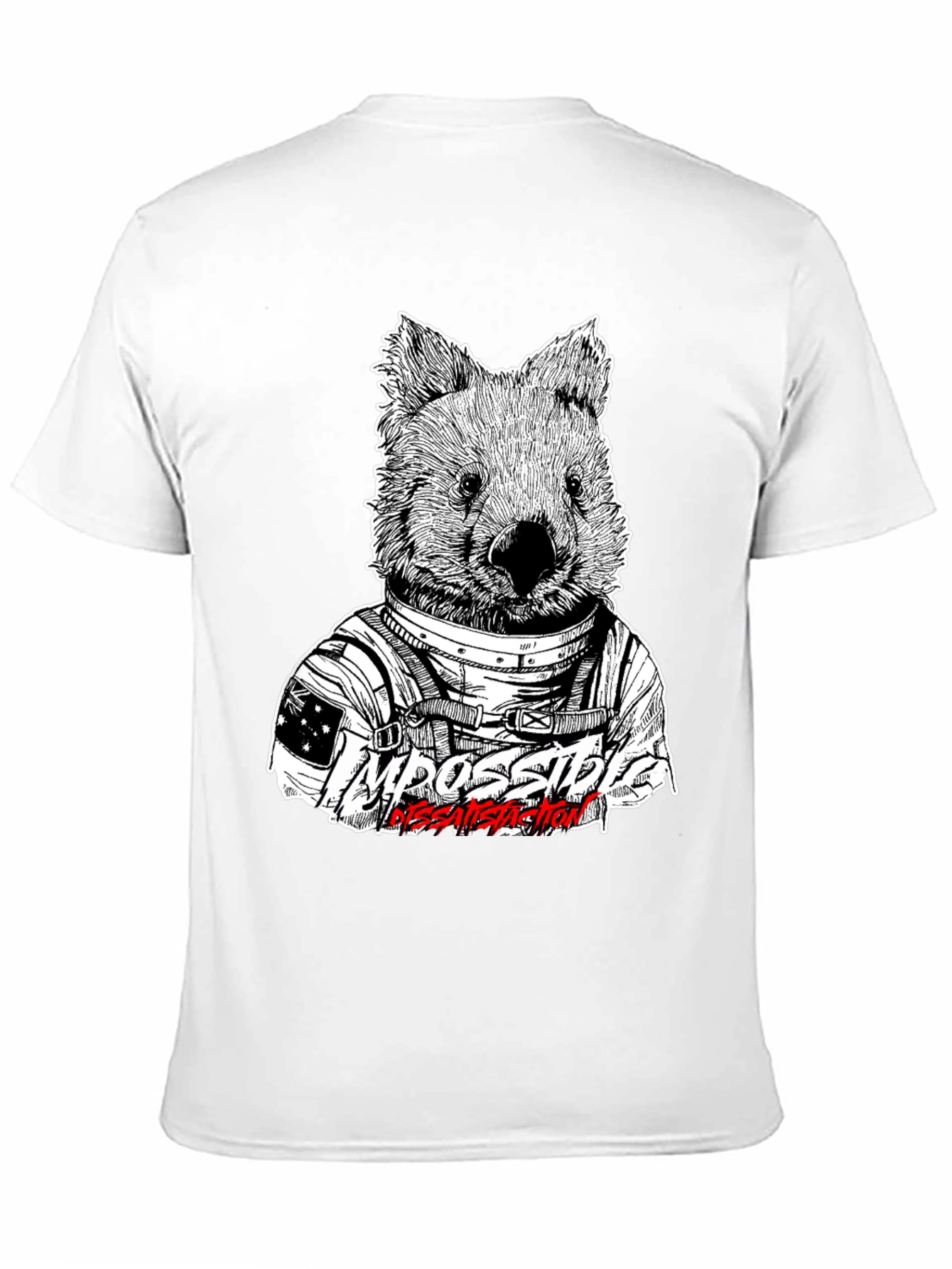 Wombat Astronaut T-Shirt - Impossible Dissatisfaction