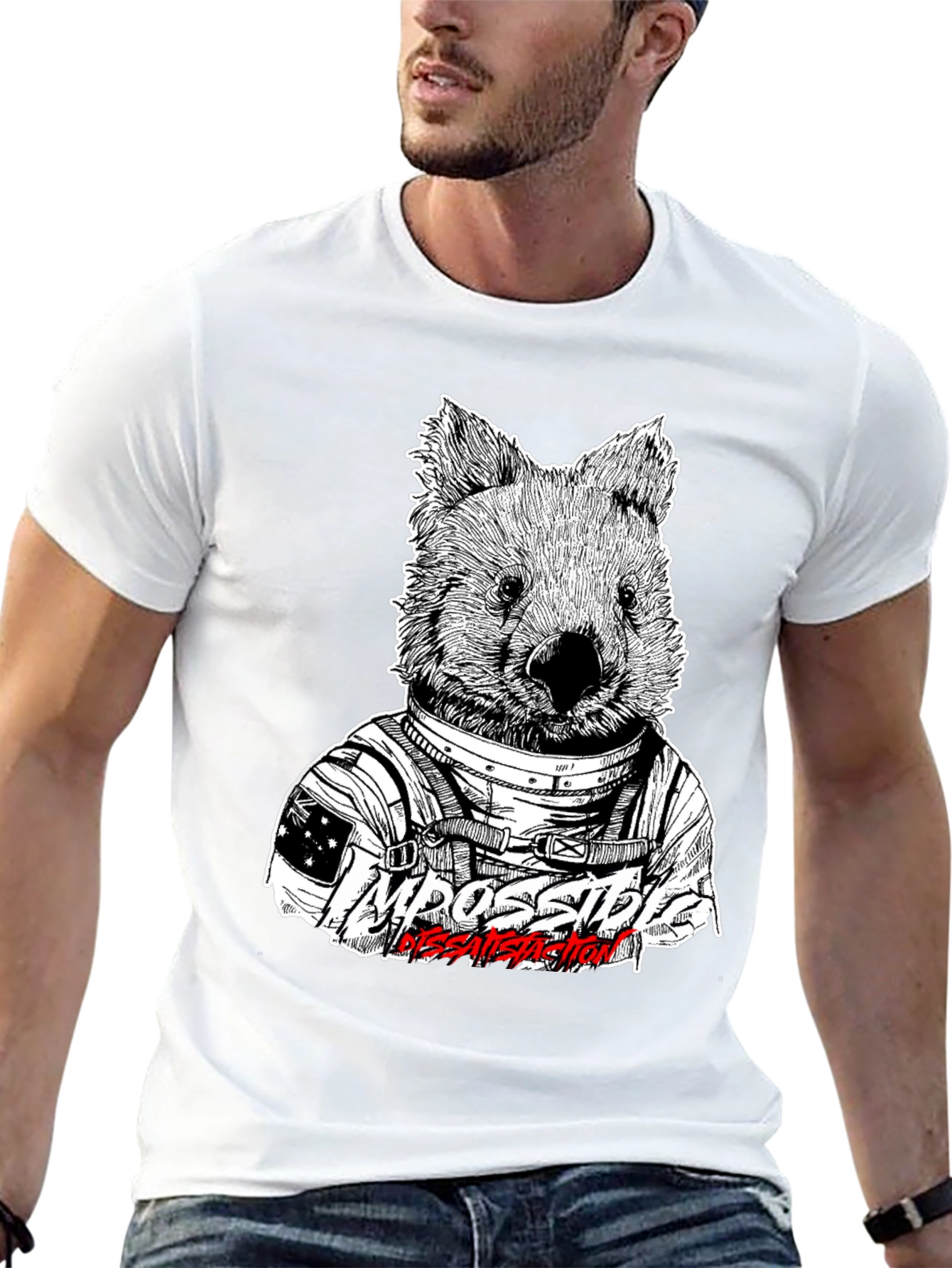 Wombat Astronaut T-Shirt - Impossible Dissatisfaction