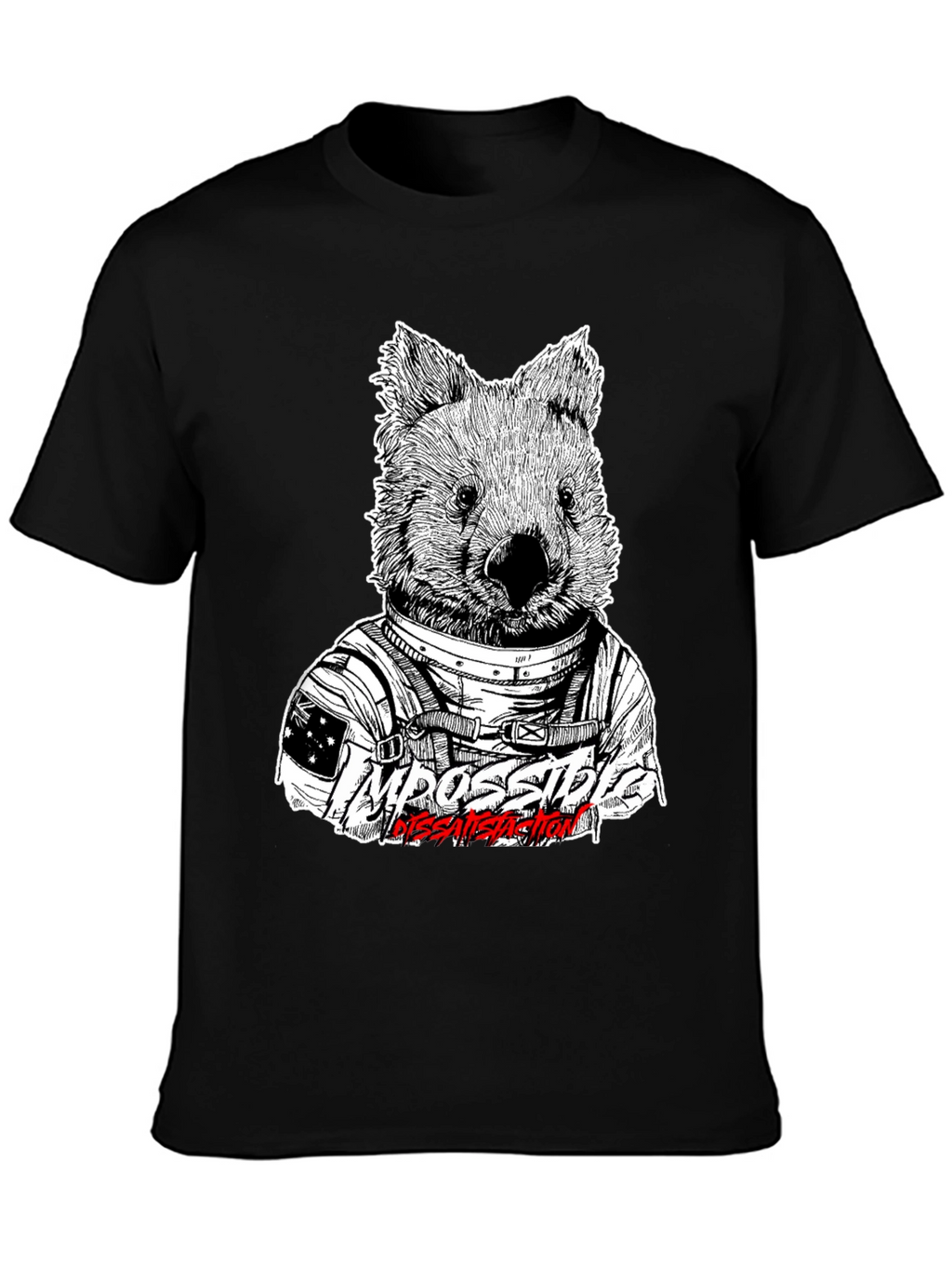 Wombat Astronaut T-Shirt - Impossible Dissatisfaction