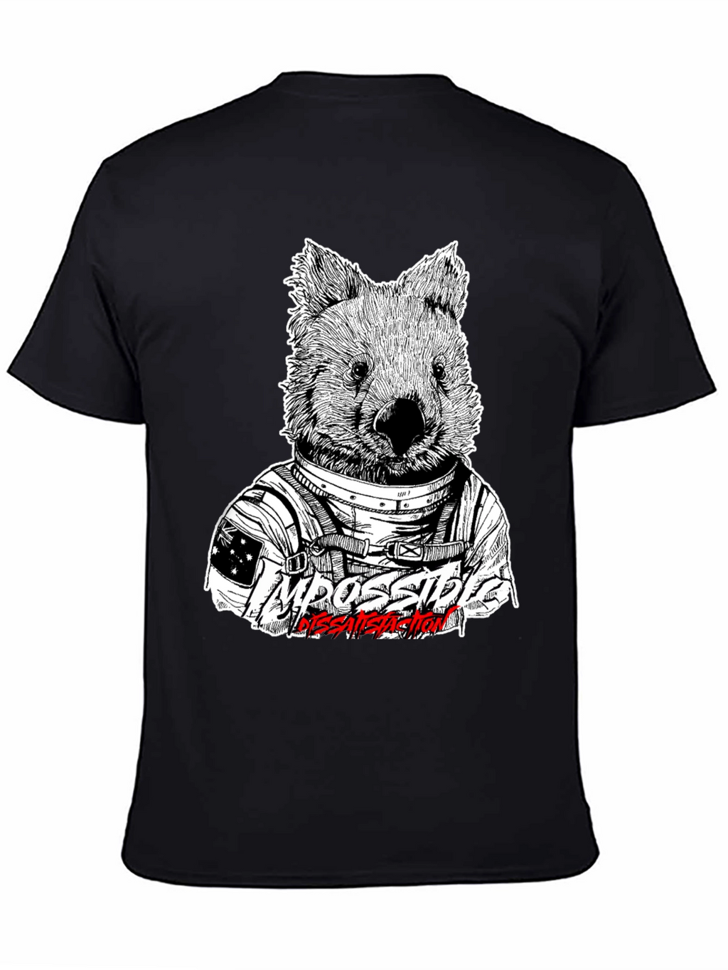 Wombat Astronaut T-Shirt - Impossible Dissatisfaction
