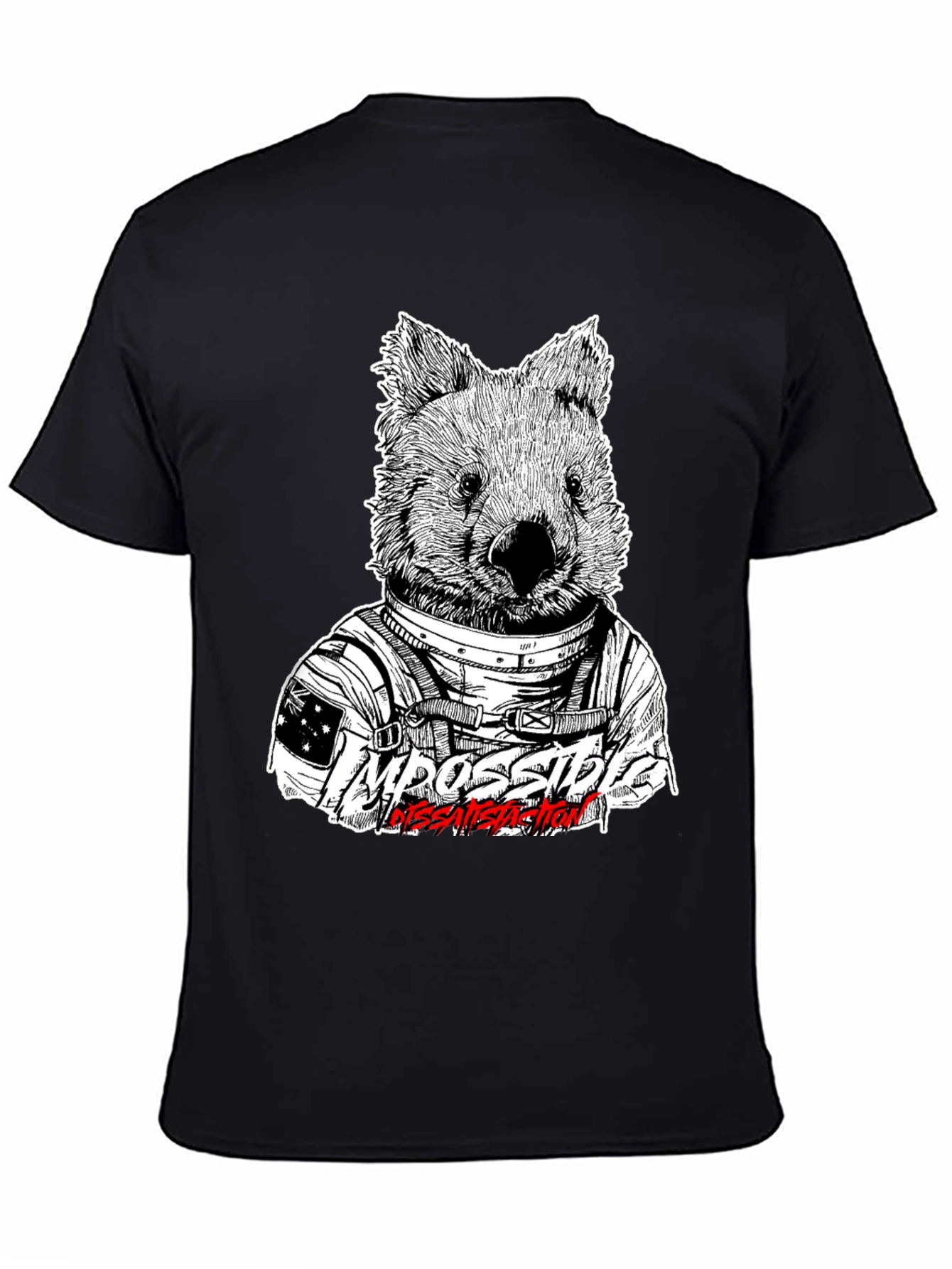 Wombat Astronaut T-Shirt - Impossible Dissatisfaction