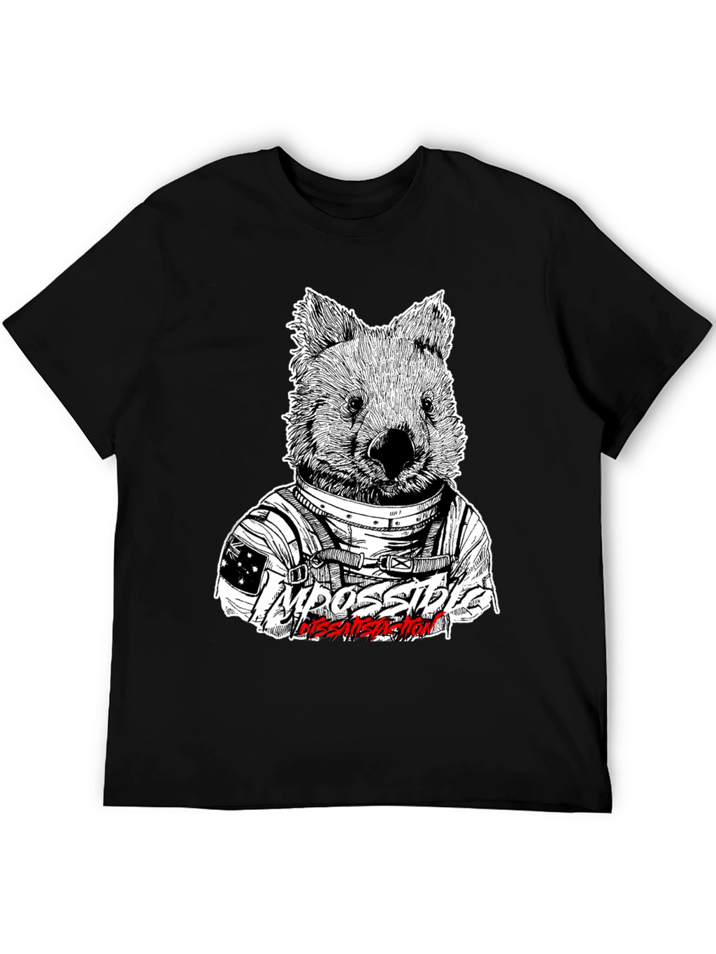 Wombat Astronaut T-Shirt - Impossible Dissatisfaction