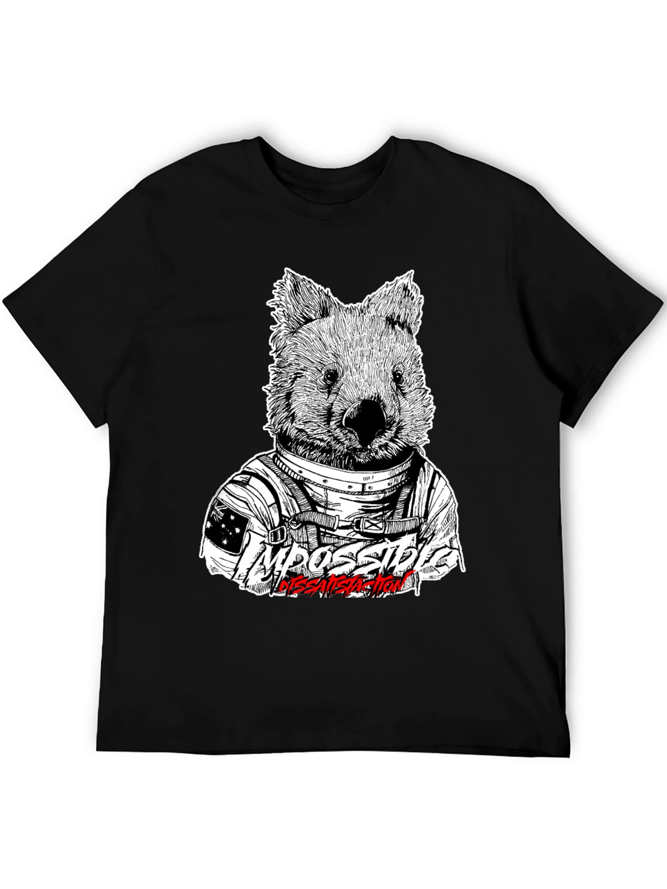 Wombat Astronaut T-Shirt - Impossible Dissatisfaction