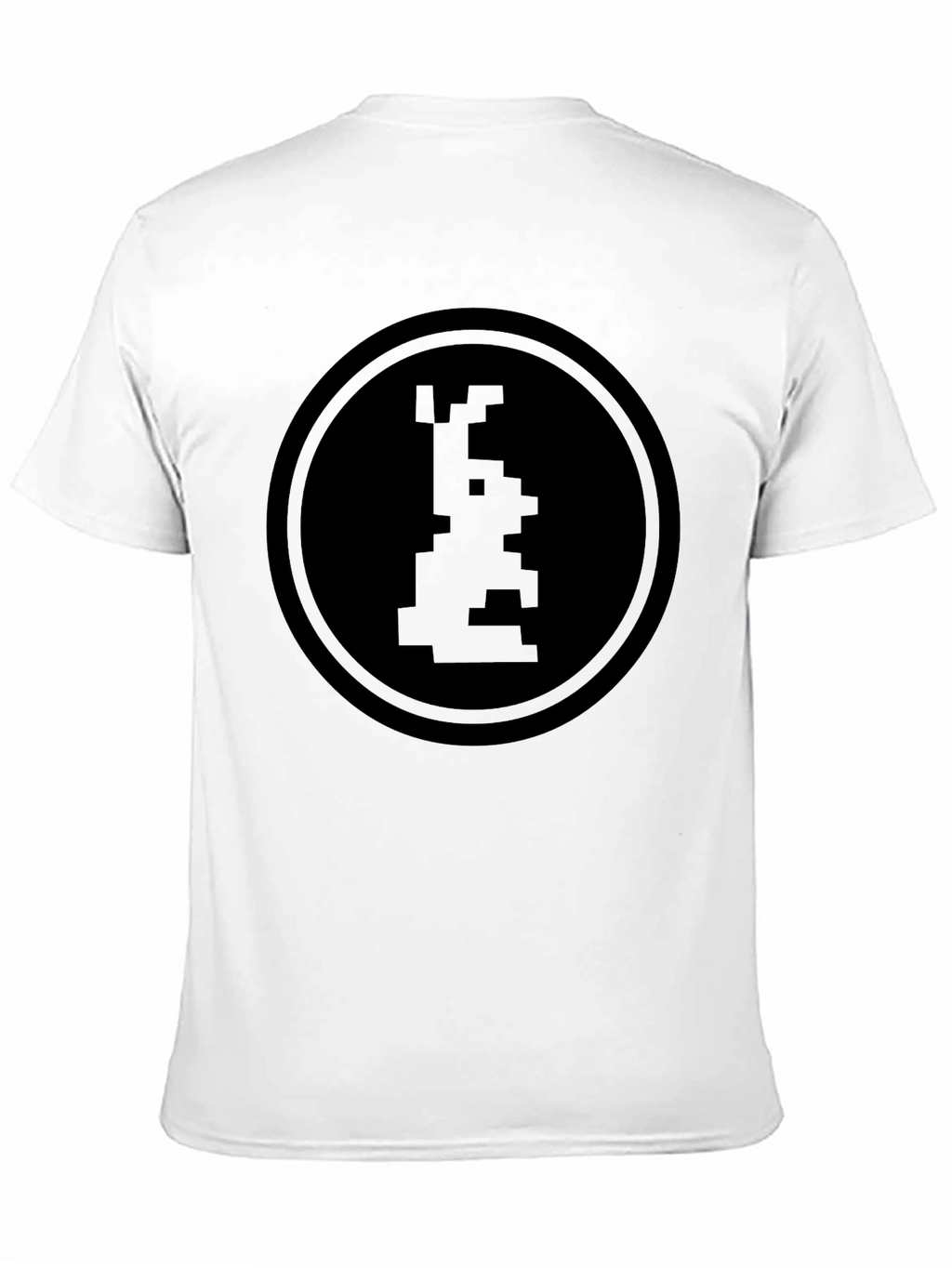 Retro Pixel Art Graphic T-Shirt - Black