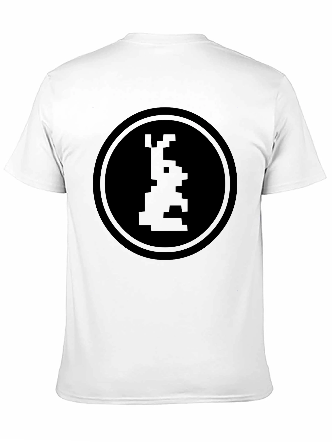 Retro Pixel Art Graphic T-Shirt - Black