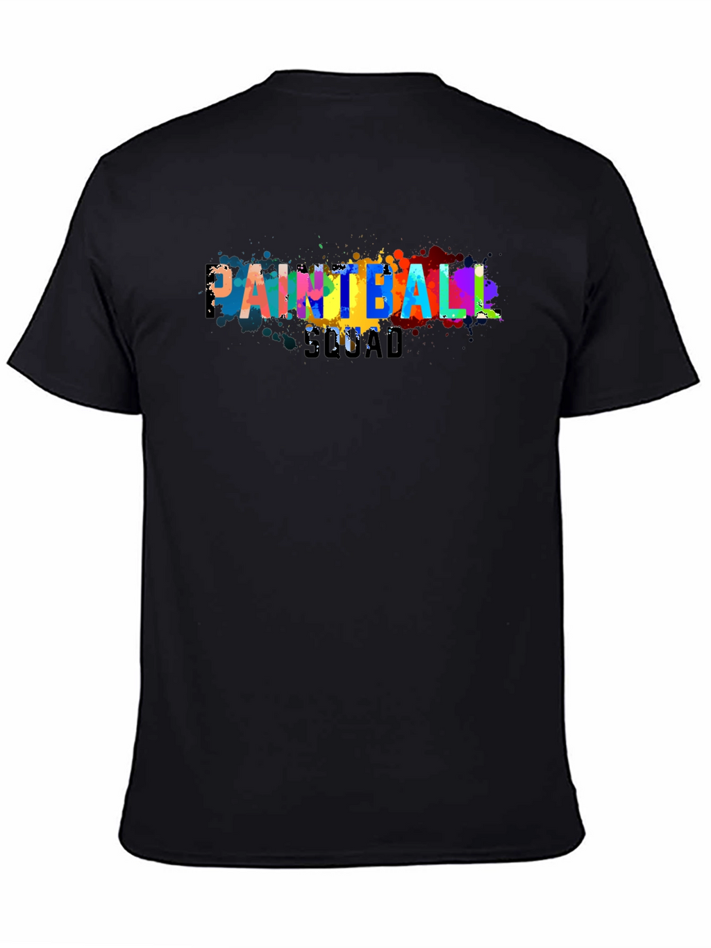 Paintball Squad Graphic Tee - Cool Paint Splatter Design