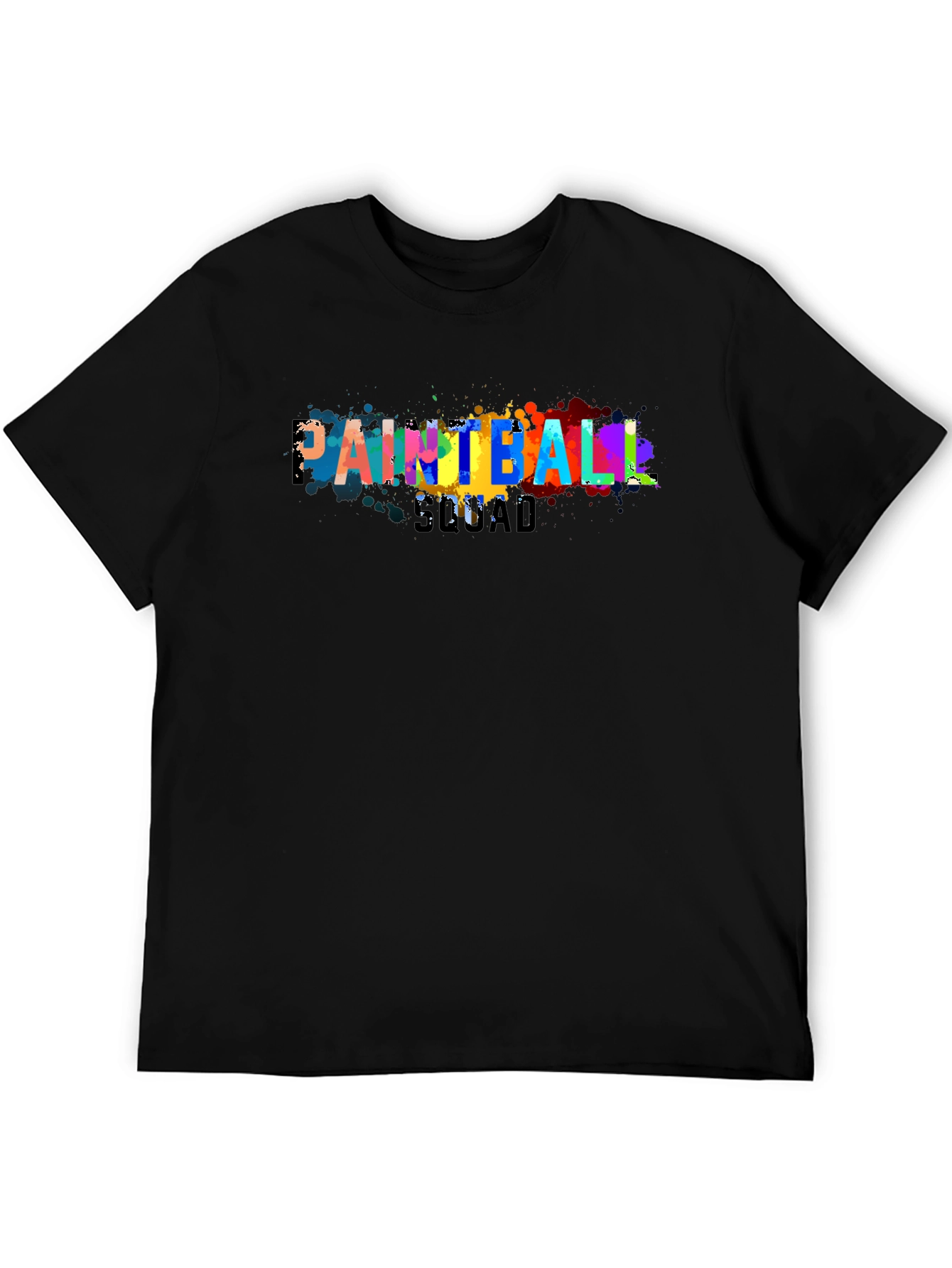 Paintball Squad Graphic Tee - Cool Paint Splatter Design