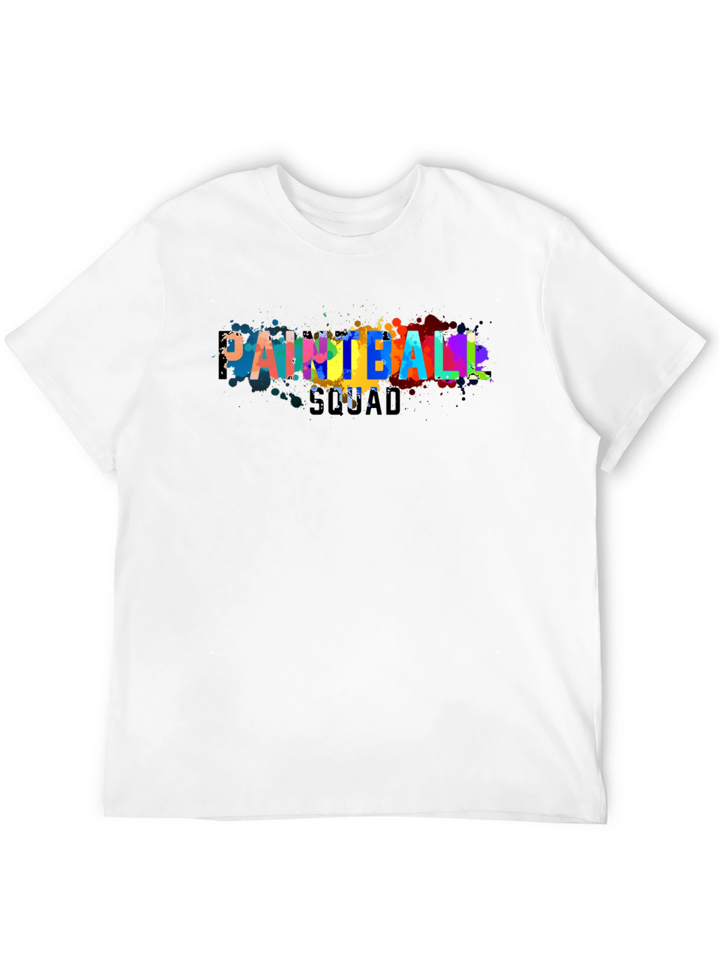 Paintball Squad Graphic Tee - Cool Paint Splatter Design
