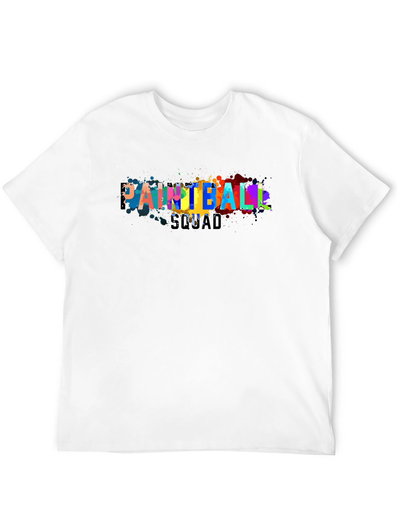 Paintball Squad Graphic Tee - Cool Paint Splatter Design