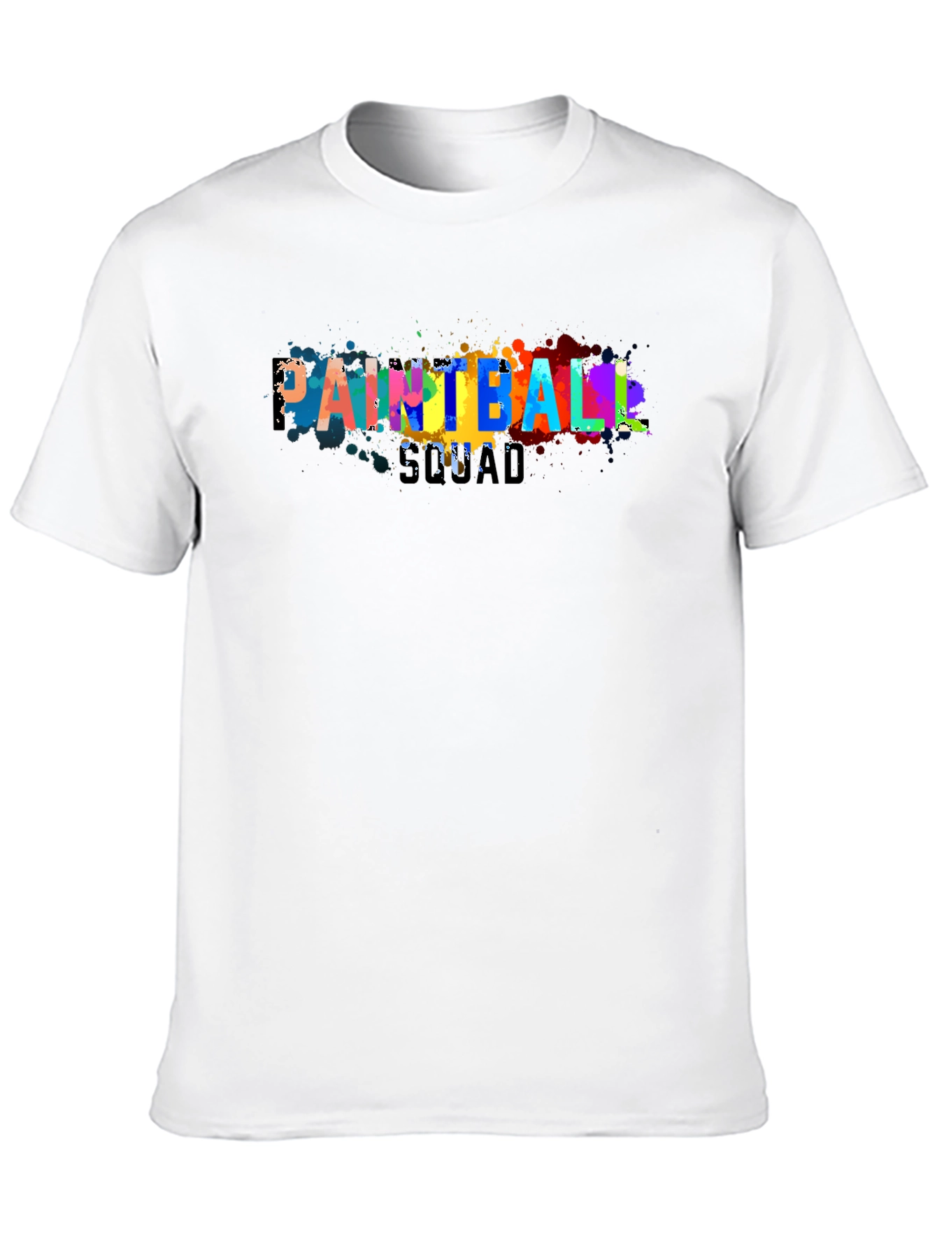 Paintball Squad Graphic Tee - Cool Paint Splatter Design