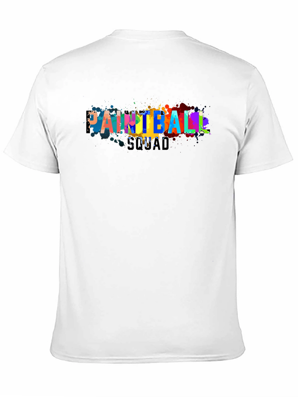 Paintball Squad Graphic Tee - Cool Paint Splatter Design