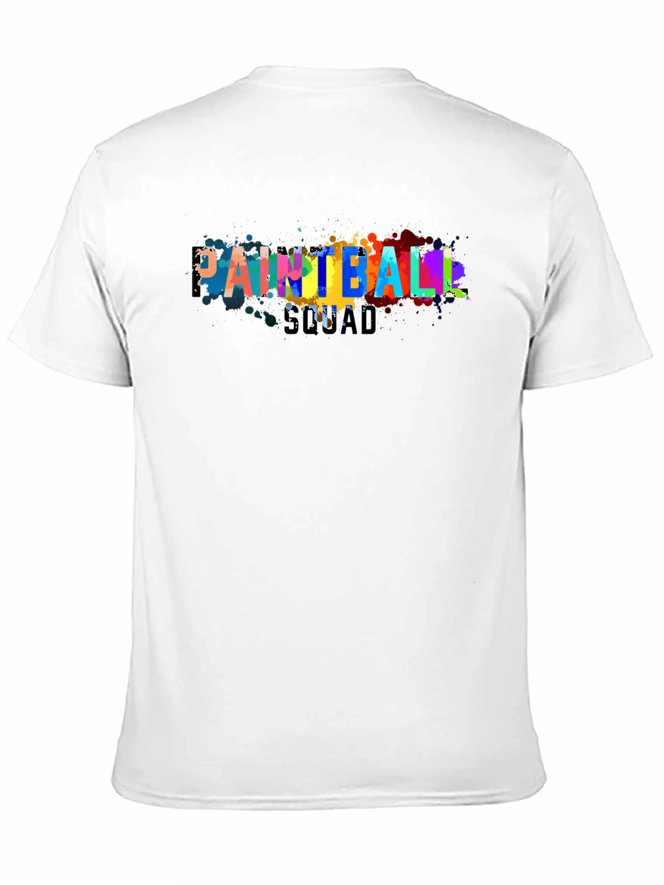 Paintball Squad Graphic Tee - Cool Paint Splatter Design