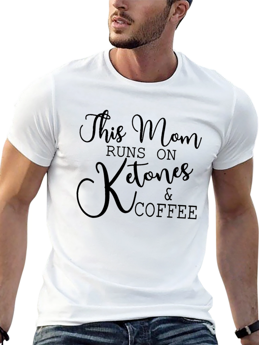 This Mom Runs on Ketones & Coffee T-Shirt