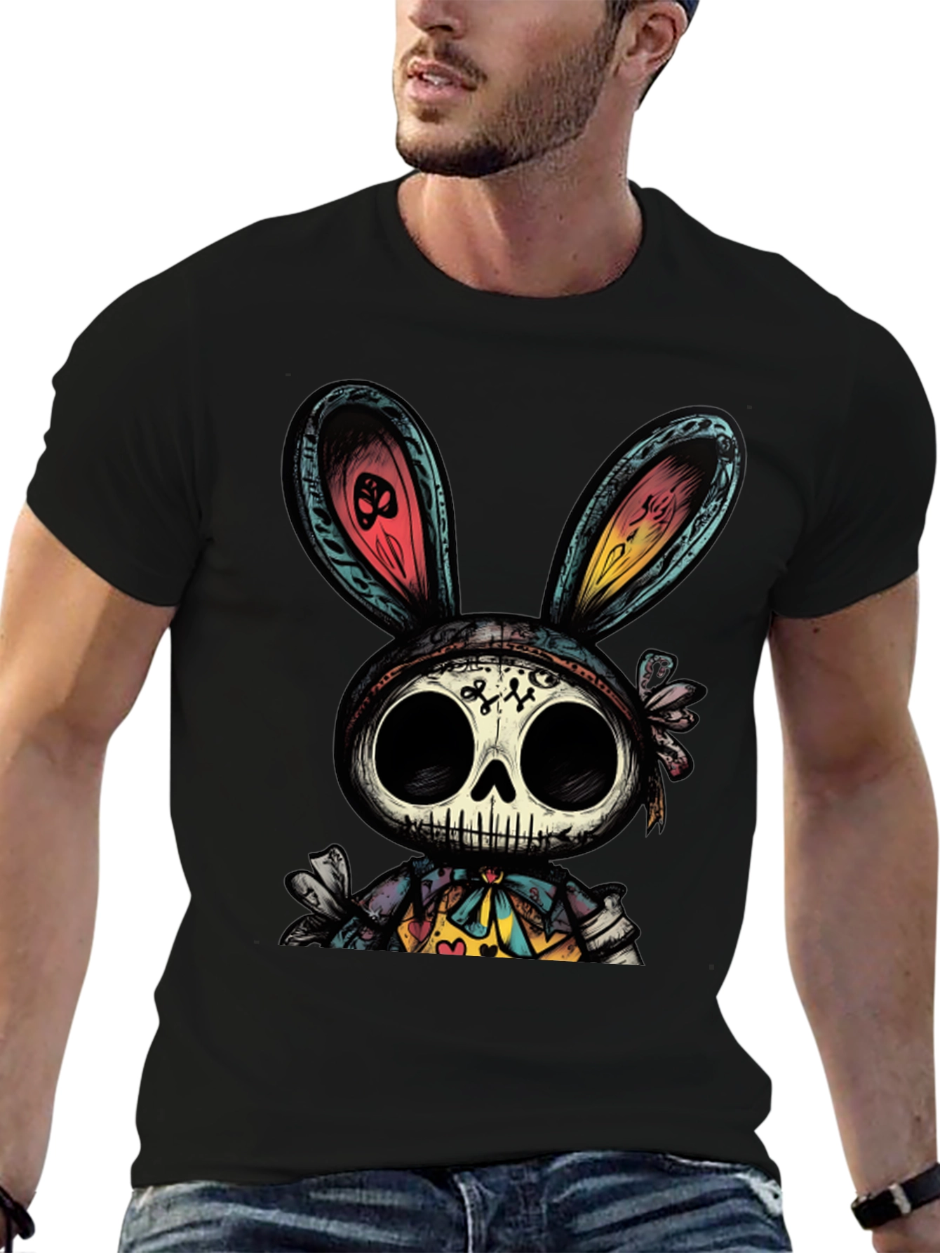 Skull Bunny T-Shirt - Dark Humor Graphic Tee